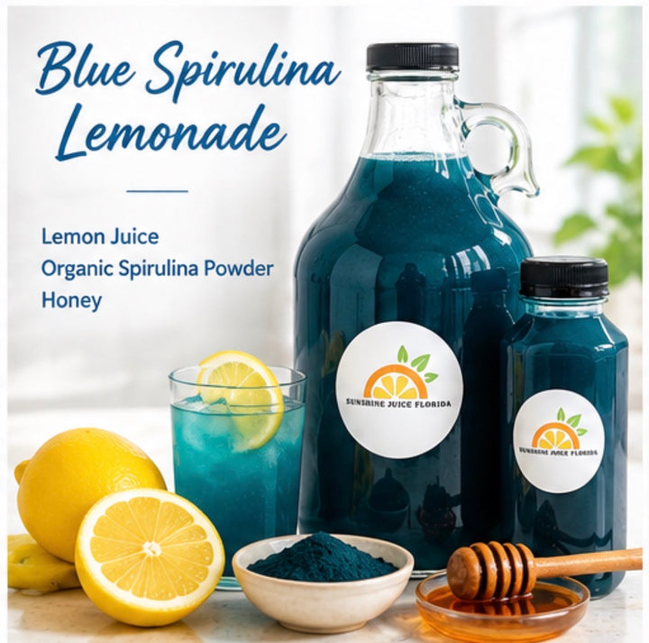 Blue Spirulina Lemonade